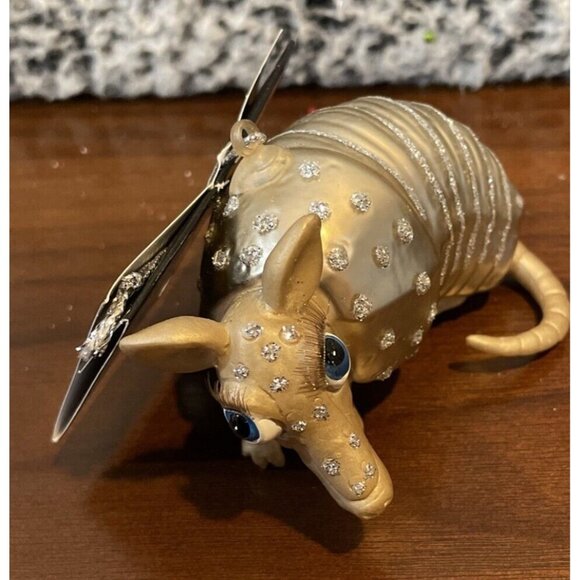 Robert Stanley Armadillo‎ Glass Christmas Tree Holiday Ornament NEW - Picture 2 of 4